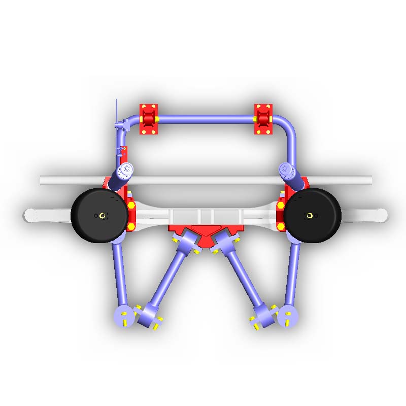 江西远成5.5T客车前悬四连杆空气悬挂