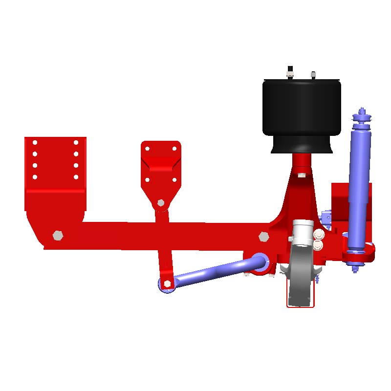 江西远成5.5T客车前悬立导向臂式空气悬挂