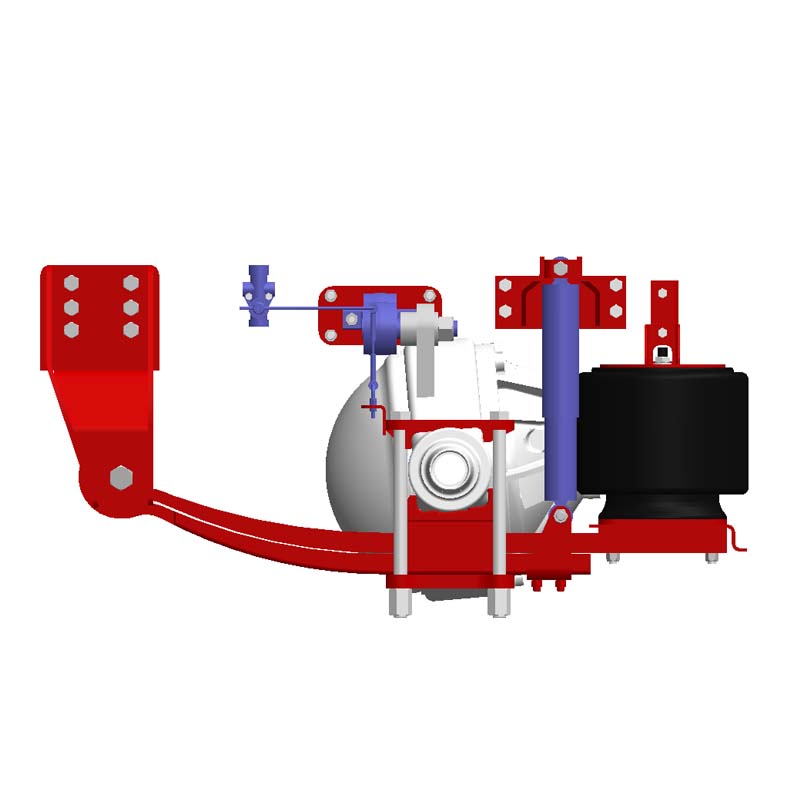  江西远成13T客车后悬导向臂结构空气悬架