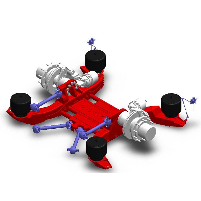 江西远成11吨客车中桥整体式低地板支撑桥空气悬架