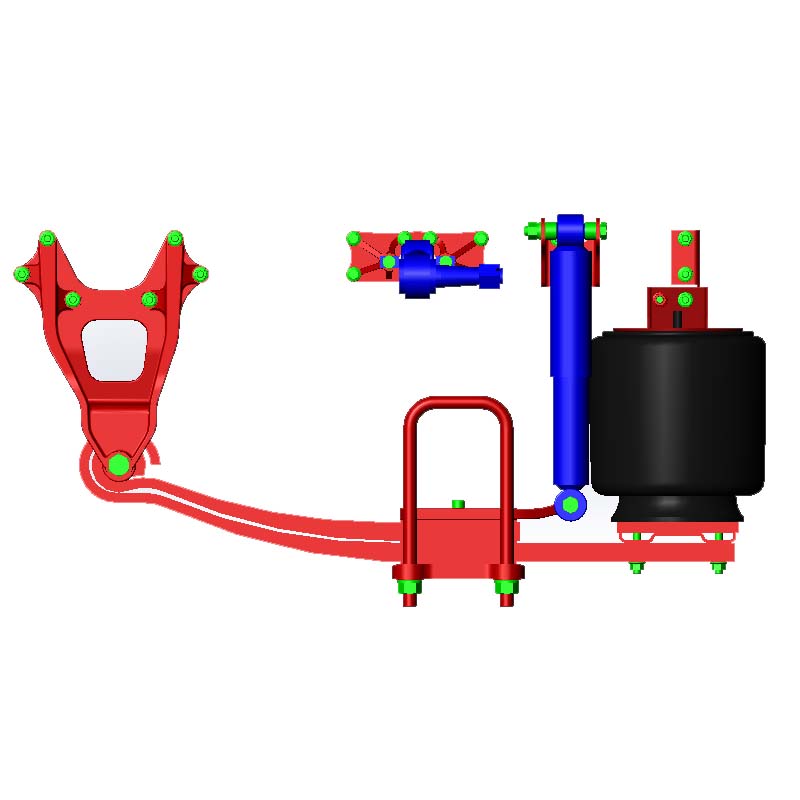  远成卡车驱动桥两气囊12T空气悬挂系统