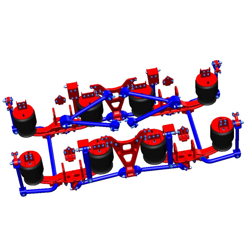 远成卡车驱动桥8气囊多吨位舒适空气悬挂系统